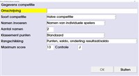Pro PETANQUE competitiebeheer. Competitiegegevens