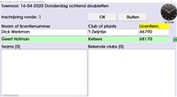 Pro PETANQUE toernooibeheer. Inschrijven deelnemers nieuw persoon met lijst bekende clubs